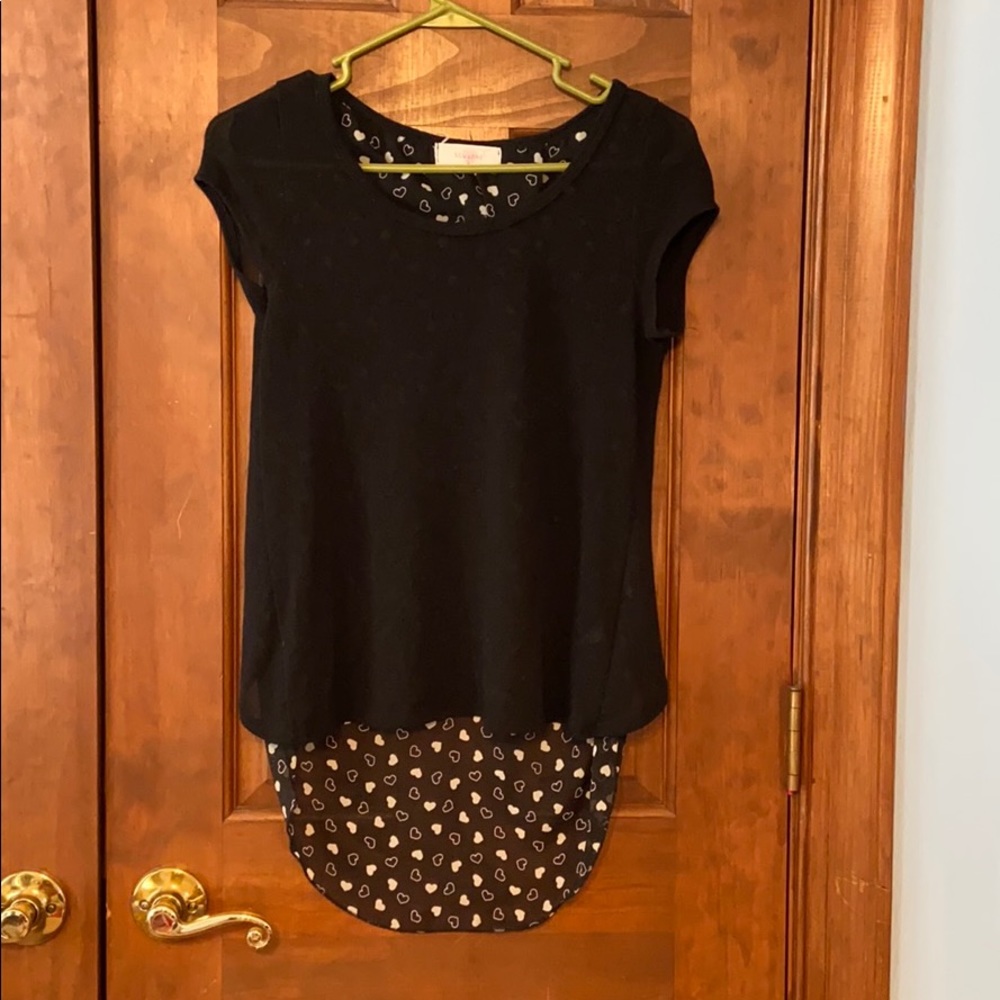 Heart Patterned Top